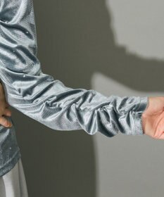 Green Parks ラインストーンハイネックトップス