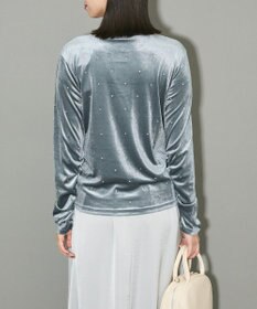 Green Parks ラインストーンハイネックトップス