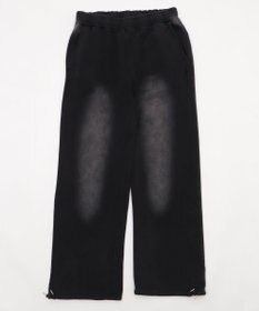 WEGO 【ウエストゴム/らくらくパンツ】アシッドウォッシュグラフィックスウェットパンツ