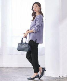 Tiaclasse 【洗える】ダブルフェイスニットトップス