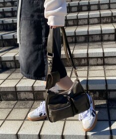 WEGO ポーチ付きランダムポケットデザインショルダー