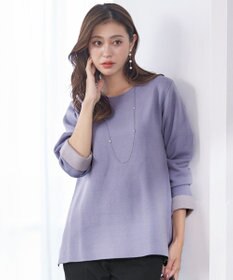 Tiaclasse 【洗える】ダブルフェイスニットトップス