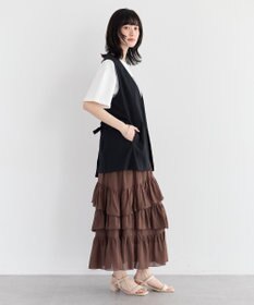 YECCA VECCA ドライタッチウエストベルトジレ