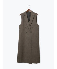 Te chichi 【泉 里香さん着用・Oggi.jp10/23掲載】ツイードロングジレ（セットアップ可）