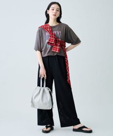 ANY シアーチェックシャツ