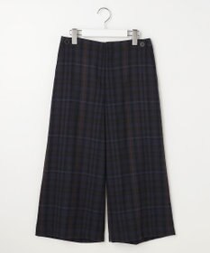 J.PRESS LADIES S milledタータンラメチェック クロップド パンツ