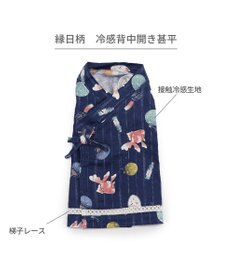 PET PARADISE ペットパラダイス 接触冷感 背中開き 甚平 《縁日柄》　中型犬