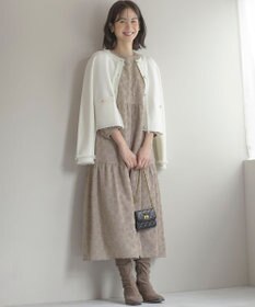 組曲 ビジューボタンニットジャケット