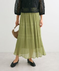 Green Parks マジョリカプリーツスカート