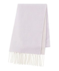 MOONBAT FURLA カシミヤ100%リバーシブルプチマフラー/幅20cm