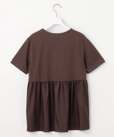 ANY SIS S 【WEB・一部店舗限定】サテンコンビ プルオーバー