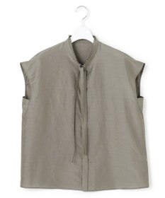 ICB セシェシルキーローン フレンチスリーブボウタイブラウス