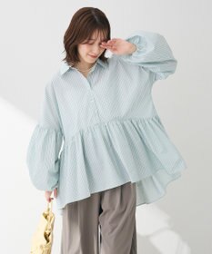 Green Parks ・ＥＬＥＮＣＡＲＥ　ＤＵＥ　ストライプシャツチュニック