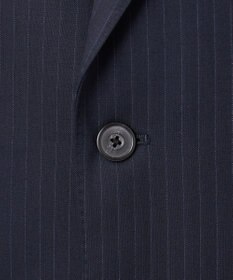 GOTAIRIKU 横に伸びる【TasmaniaWool/タマニアウール】ストレッチ スーツ（ネイビーストライプ）