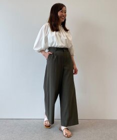 自由区 【接触冷感・吸水速乾・UVカット】パーフェクトパンツ ワイド