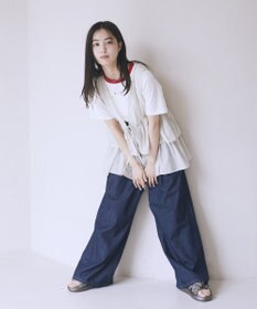 earth music&ecology イージータックワイドデニム