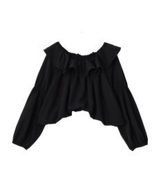 earth music&ecology 2wayオフショルバルーンヘムフリルブラウス