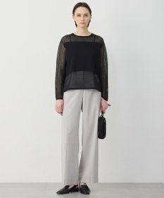 ICB L パネルパターンメッシュ ニットプルオーバー