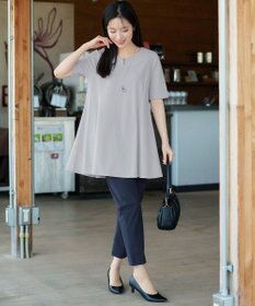 Tiaclasse 【おのののかさん着用 】「冷凛（ひやりん）」カノコバックフレアカットソー