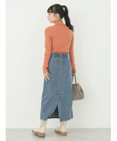 earth music&ecology やわらかタッチリブタートルネックプルオーバー