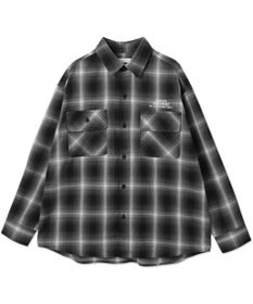 WEGO 【ユニセックス着用ITEM】グラフィックオンブレチェックシャツ（LS）