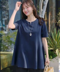 Tiaclasse 【おのののかさん着用 】「冷凛（ひやりん）」カノコバックフレアカットソー