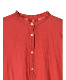 CRAFT STANDARD BOUTIQUE シアーボイルピグメント染めバンドカラーシャツ
