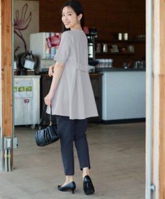 Tiaclasse 【おのののかさん着用 】「冷凛（ひやりん）」カノコバックフレアカットソー