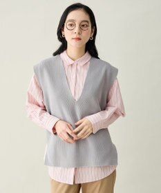 ANY L Vネックニットベスト