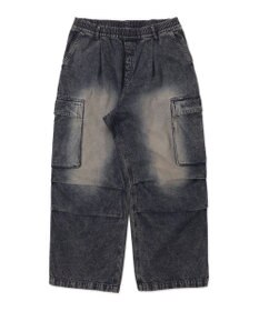 WEGO 【ユニセックス着用ITEM】デニムイージーカーゴパンツ