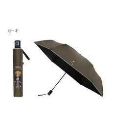 MOONBAT 【自動開閉】POLO RALPH LAUREN 遮光 晴雨兼用 折りたたみ日傘 無地 ポロベア