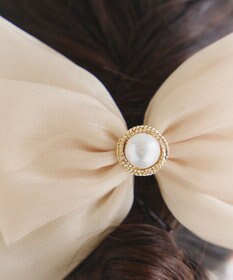 Tiaclasse オーガンジーリボンバレッタ