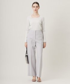 ICB 【洗える】 シンセティックフルニードル ニットプルオーバー