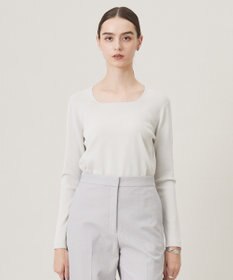 ICB 【洗える】 シンセティックフルニードル ニットプルオーバー