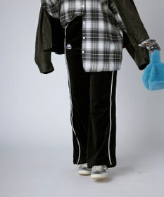 OP／FILA 【Kappa】ボックスシルエット ベロアトラックパンツ