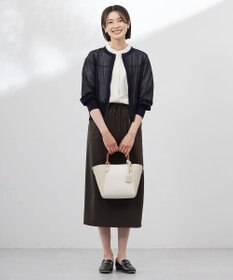 J.PRESS LADIES 【WEB限定カラーあり・洗える・接触冷感・吸水速乾】Lightジョーゼット ナロー スカート