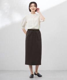 J.PRESS LADIES L 【WEB限定カラーあり・洗える・接触冷感・吸水速乾】Lightジョーゼット ナロー スカート
