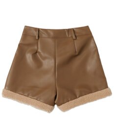 WEGO PUボアショートパンツ