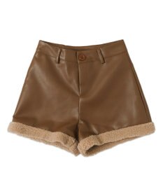 WEGO PUボアショートパンツ