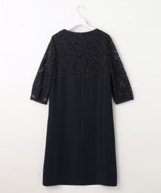 自由区 【XSサイズ～/洗える】フラワーコードレース サックワンピース