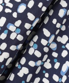 自由区 L 【カタログ掲載・セットアップ対応・洗える】ジオメトリックフラワードットプリント スカート