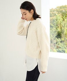 UNFILO L ケーブルニット