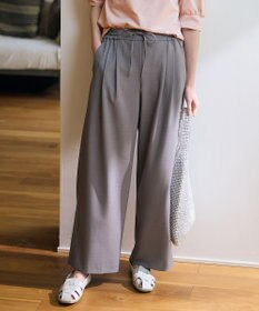 ANY 【ウエストゴム】イージーケアライトストレッチワイドパンツ