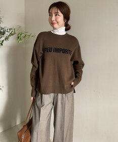 UNFILO スポンジニット ロゴジャガード