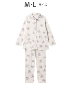 WACOAL リラックス＆スリープ  長袖 長ズボン パジャマ 綿100%(本体) WDX540 /ワコール