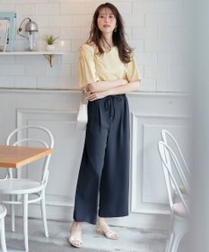 ANY SIS シルケットストライプ フレアスリーブ カットソー