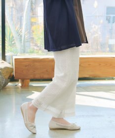 Tiaclasse 総レースワイドパンツ