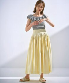 組曲 L 【組曲×setsuko sagittaire】カップ付きフリルTシャツ