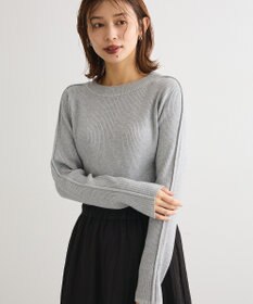 Green Parks ラメライン入りリブニットプルオーバー