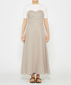 uncrave ヘリンボーン リネン ワンピース（uncrave WHITE）